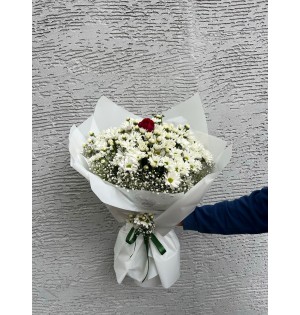 PAPATYA TEK GÜL BUKETİ