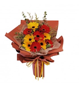 RENKLİ GERBERA BUKETİ